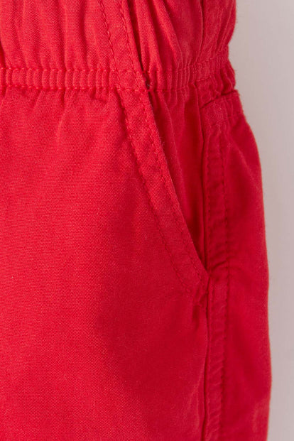 BERMUDA LITTLEMIC CON CORDÓN ROJA PARA  NIÑO