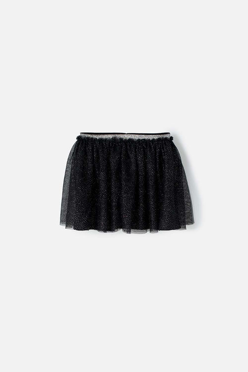 FALDA DE MIC CON TUTÚ NEGRA PARA NIÑA