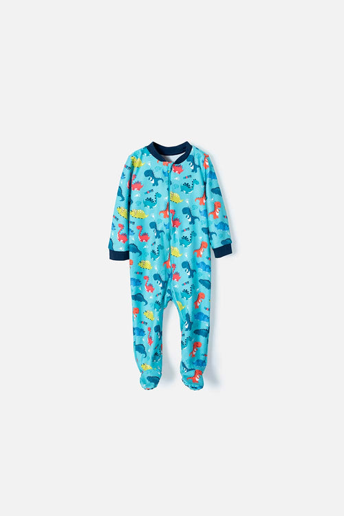PIJAMA LITTLEMIC MANGA LARGA AZUL OSCURO PARA BEBÉ NIÑO