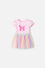 VESTIDO LITTLEMIC MULTICOLOR MANGA CORTA PARA NIÑA 2T A 5T