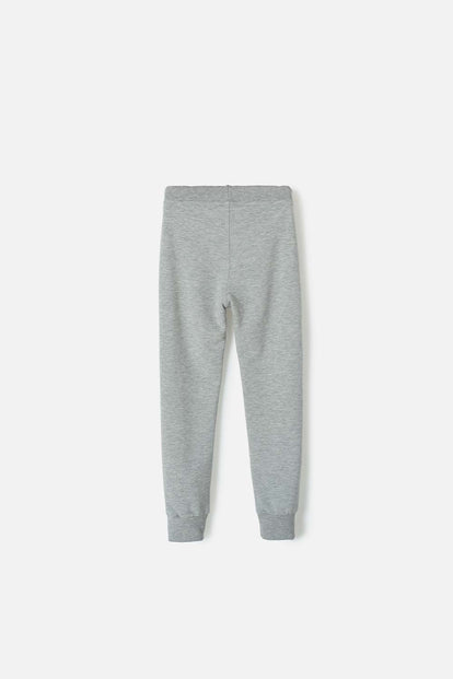 JOGGER DE MIC CON CORDÓN GRIS PARA NIÑO