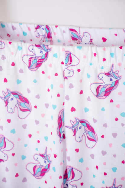 PIJAMA DE MIC PANTALÓN LARGO ROSADO Y BLANCO PARA NIÑA