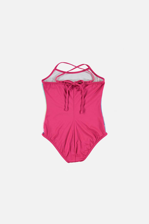 VESTIDO DE BAÑO MIC MANGA SISA FUCSIA PARA NIÑA