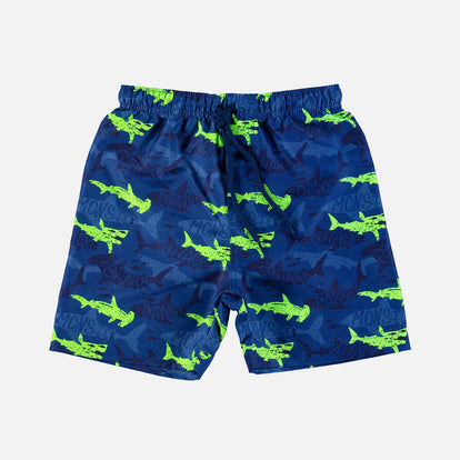 PANTALONETA DE BAÑO MIC ESTAMPADA AZUL Y VERDE PARA NIÑO