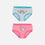 DÚO PANTY LITTLEMIC ESTAMPADO BLANCO Y ROSADO PARA NIÑA 2T A 5T
