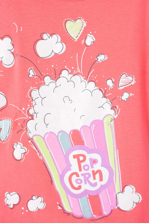 CAMISETA DE MIC MANGA CORTA ROSADA PARA NIÑA