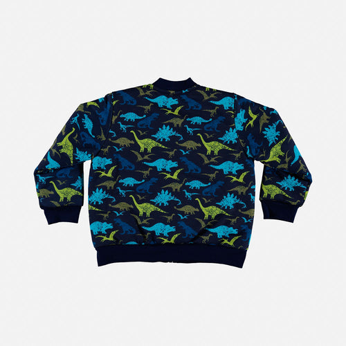 CHAQUETA LITTLEMIC ESTAMPADA AZUL PARA NIÑO DE 2T A 5T