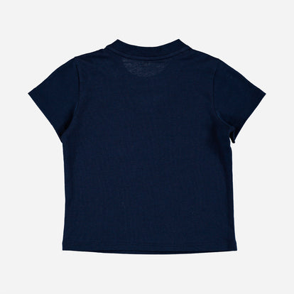 CAMISETA LITTLEMIC AZUL MANGA CORTA PARA BEBÉ NIÑO