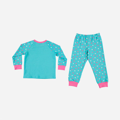 PIJAMA DE CONEJITA PARA NIÑA MANGA LARGA Y  PANTALÓN LARGO DE LITTLEMIC