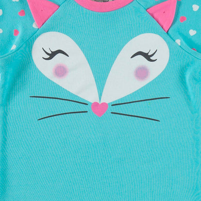 PIJAMA DE CONEJITA PARA NIÑA MANGA LARGA Y  PANTALÓN LARGO DE LITTLEMIC