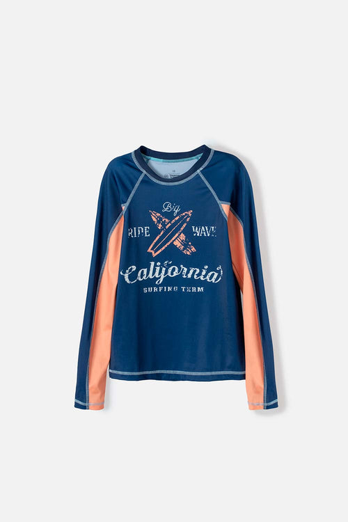 Card slide image -  CAMISETA DE BAÑO MIC MANGA LARGA AZUL PARA NIÑO