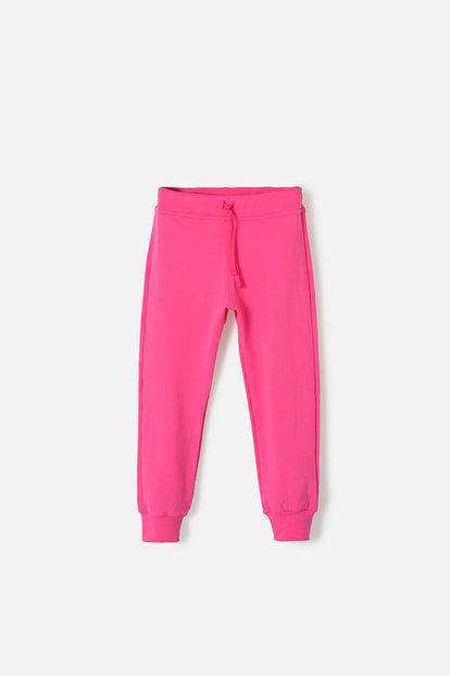  JOGGER DE MIC CON CORDÓN ROSADO PARA NIÑA