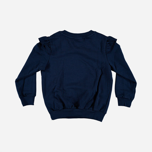BUZO DE LITTLEMIC CERRADO AZUL PARA NIÑA 2T A 5T