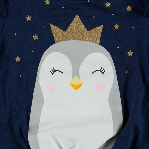 BUZO DE LITTLEMIC CERRADO AZUL PARA NIÑA 2T A 5T