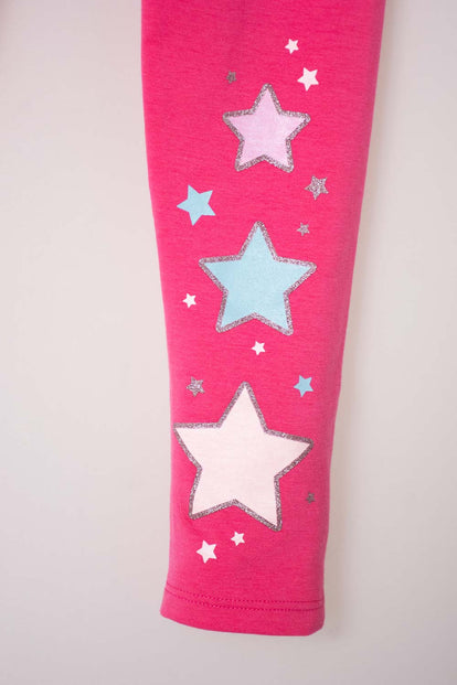 LEGGING DE MIC ESTAMPADO ROSADO PARA NIÑA