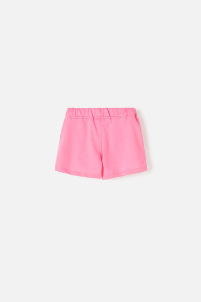  SHORT DE MIC CON CORDÓN ROSADO PARA NIÑA