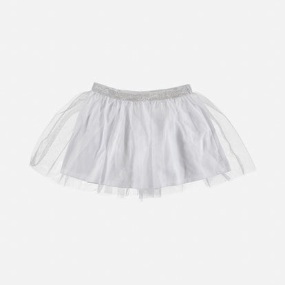 FALDA DE MIC CON TUTÚ BLANCA PARA NIÑA