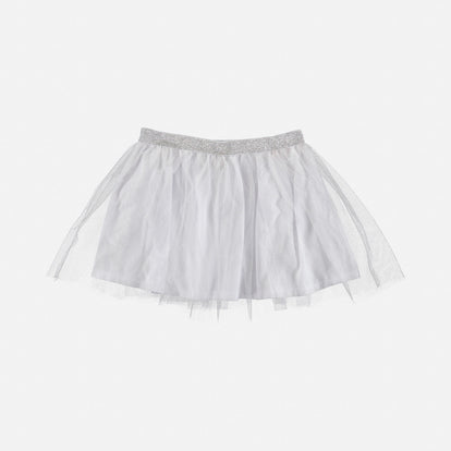 FALDA DE MIC CON TUTÚ BLANCA PARA NIÑA