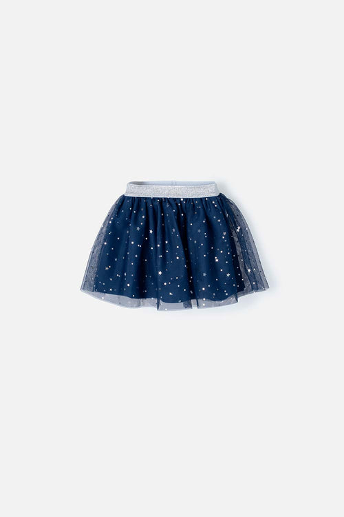 Card slide image -  FALDA DE LITTLEMIC CON TULL AZUL PARA NIÑA 2T A 5T