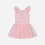 VESTIDO LITTLEMIC CUELLO REDONDO ROSADO PARA NIÑA 2T A 5T