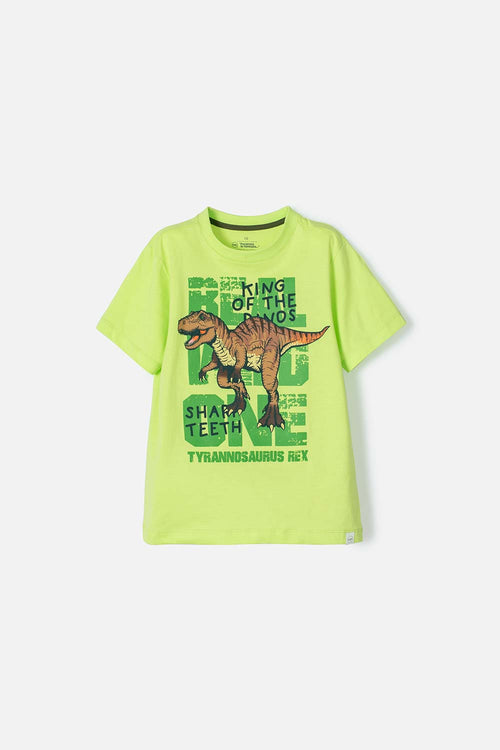 Card slide image -  CAMISETA DE MIC MANGA CORTA VERDE PARA NIÑO