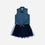 VESTIDO MIC MANGA SISA DENIM TONO MEDIO PARA NIÑA