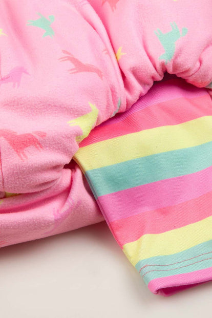 CONJUNTO LITTLEMIC X3 PIEZAS ROSADO PARA BEBÉ NIÑA