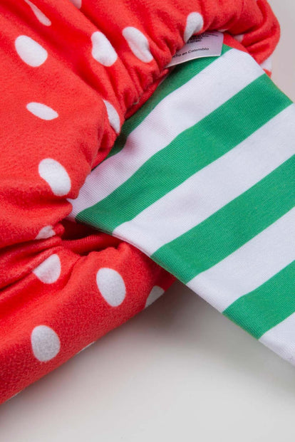 CONJUNTO LITTLEMIC X3 PIEZAS ROJO PARA BEBÉ NIÑA