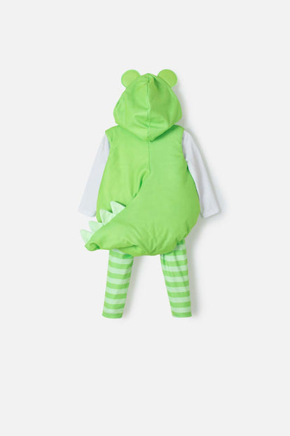 CONJUNTO LITTLEMIC X3 PRENDAS VERDE PARA BEBÉ NIÑO