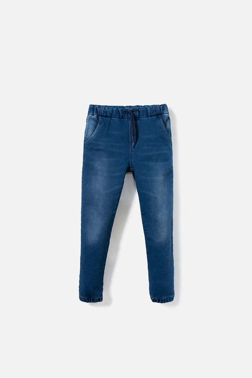 JOGGER MIC CON CORDÓN AJUSTABLE DENIM TONIC PARA NIÑO