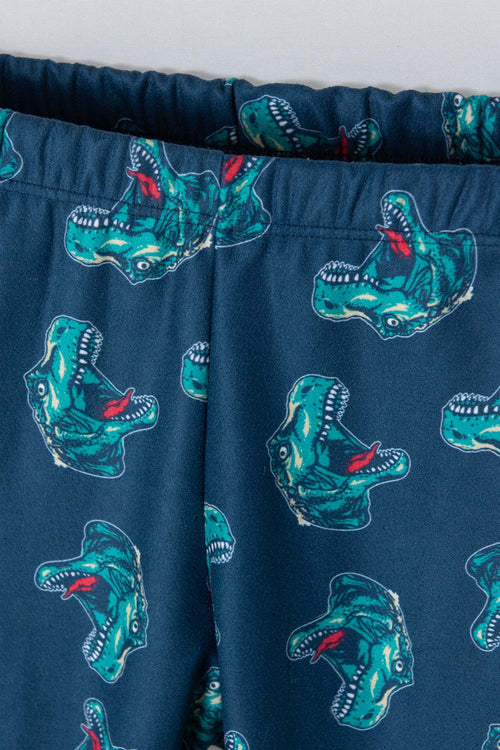 PIJAMA MIC PANTALÓN LARGO BLANCA/AZUL PARA NIÑO