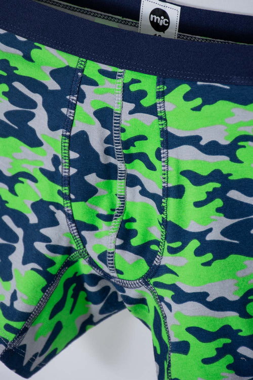 PACK X2 BOXER DE MIC BLANCO Y VERDE PARA NIÑO