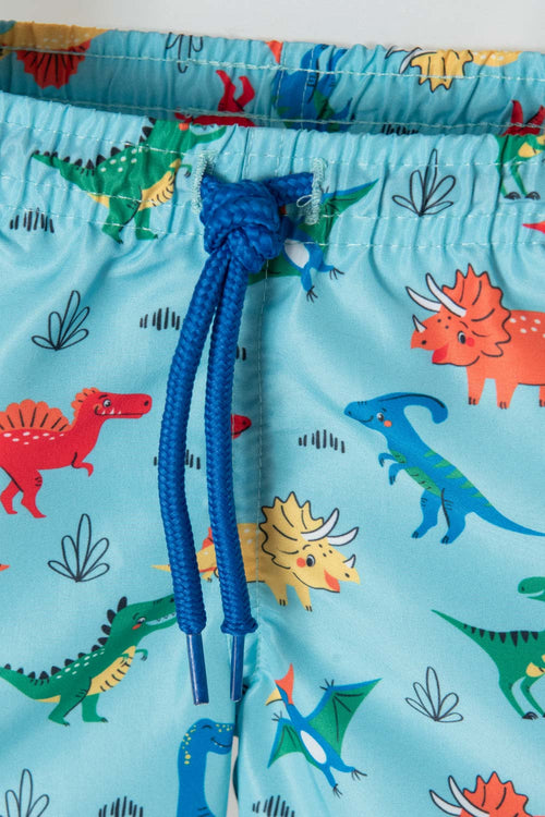 Card slide image -  CONJUNTO DE BAÑO LITTLEMIC MANGA LARGA NARANJA Y AZUL PARA BEBÉ NIÑO