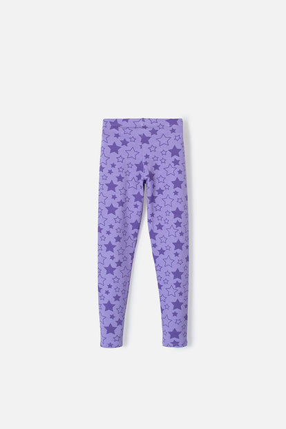  LEGGINS  DE MIC MORADO PARA NIÑA