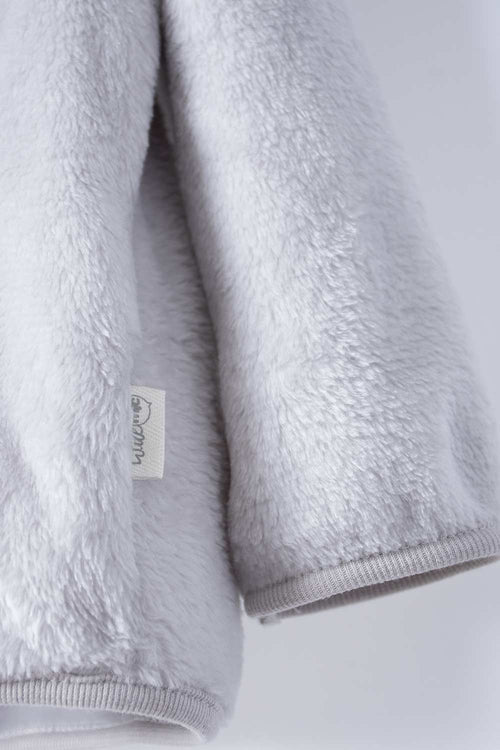 BUZO LITTLEMIC CON CAPUCHA GRIS PARA BEBÉ NIÑO