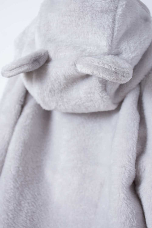 BUZO LITTLEMIC CON CAPUCHA GRIS PARA BEBÉ NIÑO