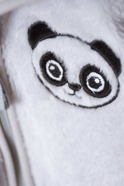 BUZO LITTLEMIC CON CAPUCHA GRIS PARA BEBÉ NIÑO