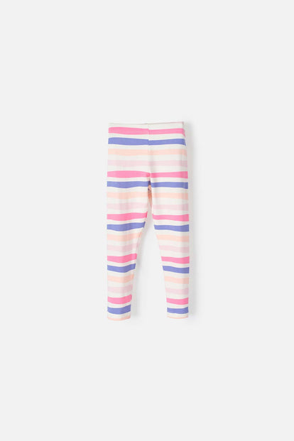 LEGGINS LITTLEMIC MULTICOLOR PARA NIÑA 2T A 5T