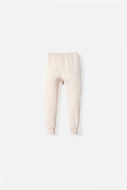 JOGGER LITTLEMIC CON BOLSILLOS LATERALES CAQUI PARA NIÑO 2T A 5T