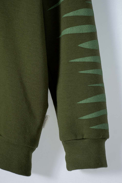 Card slide image -  BUZO DE LITTLEMIC CON CAPUCHA VERDE MILITAR PARA NIÑO 2T A 5T