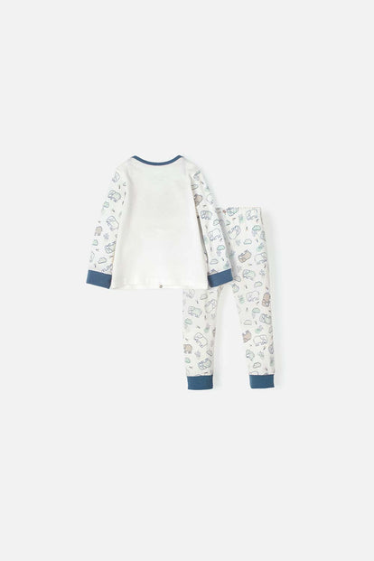 PIJAMA DE LITTLEMIC CON PANTALÓN LARGO MULTICOLOR PARA BEBÉ NIÑO