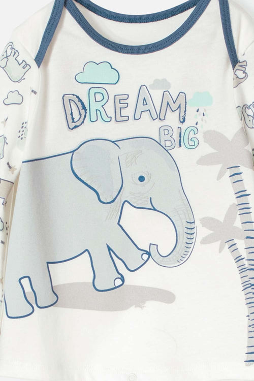 Card slide image -  PIJAMA DE LITTLEMIC CON PANTALÓN LARGO MULTICOLOR PARA BEBÉ NIÑO