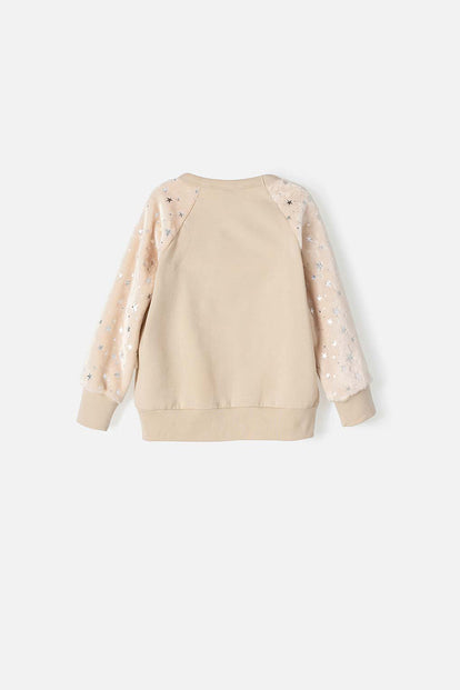 BUZO DE LITTLE MIC CERRADO CAKI PARA NIÑA 2T A 5T