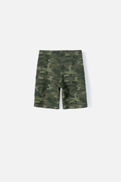 BERMUDA DE MIC CON CORDÓN VERDE PARA NIÑO