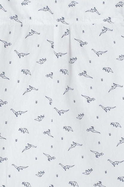 CAMISA LITTLEMIC BLANCA MANGA LARGA PARA NIÑO 2T A 5T