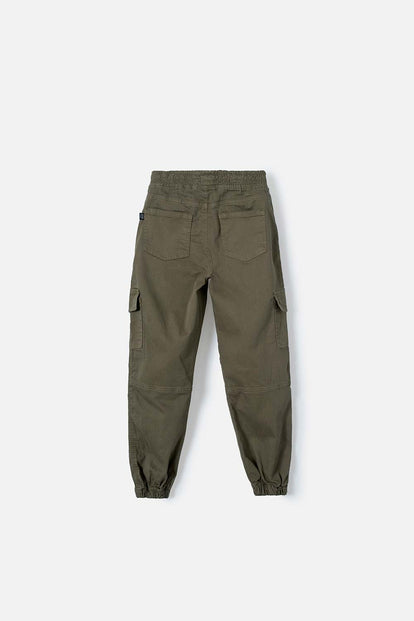 PANTALÓN DE MIC CON CORDÓN VERDE PARA NIÑO