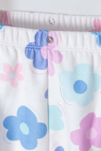 PIJAMA LITTLEMIC MARFIL DE MANGA LARGA PARA BEBÉ NIÑA