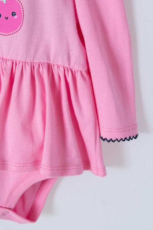 CONJUNTO LITTLEMIC MANGA LARGA  AZUL Y ROSADO PARA BEBÉ NIÑA