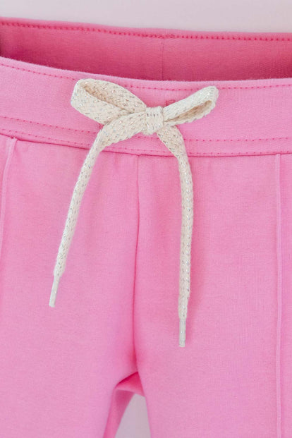  JOGGER DE LITTLEMIC ROSADO PARA NIÑA 2T A 5T