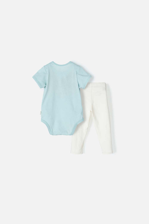 CONJUNTO LITTLEMIC CON BODY Y PANTALÓN PARA BEBÉ NIÑA